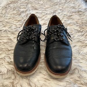 FLORSHEIM - Quality Leather Oxford Dress Shoes - Boys Black 2M - Supacush Jr